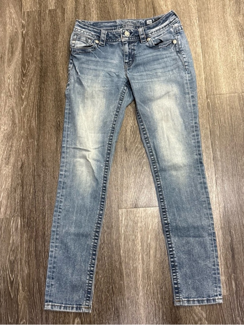 Miss Me Light Blue Skinny Jeans - Slim Fit